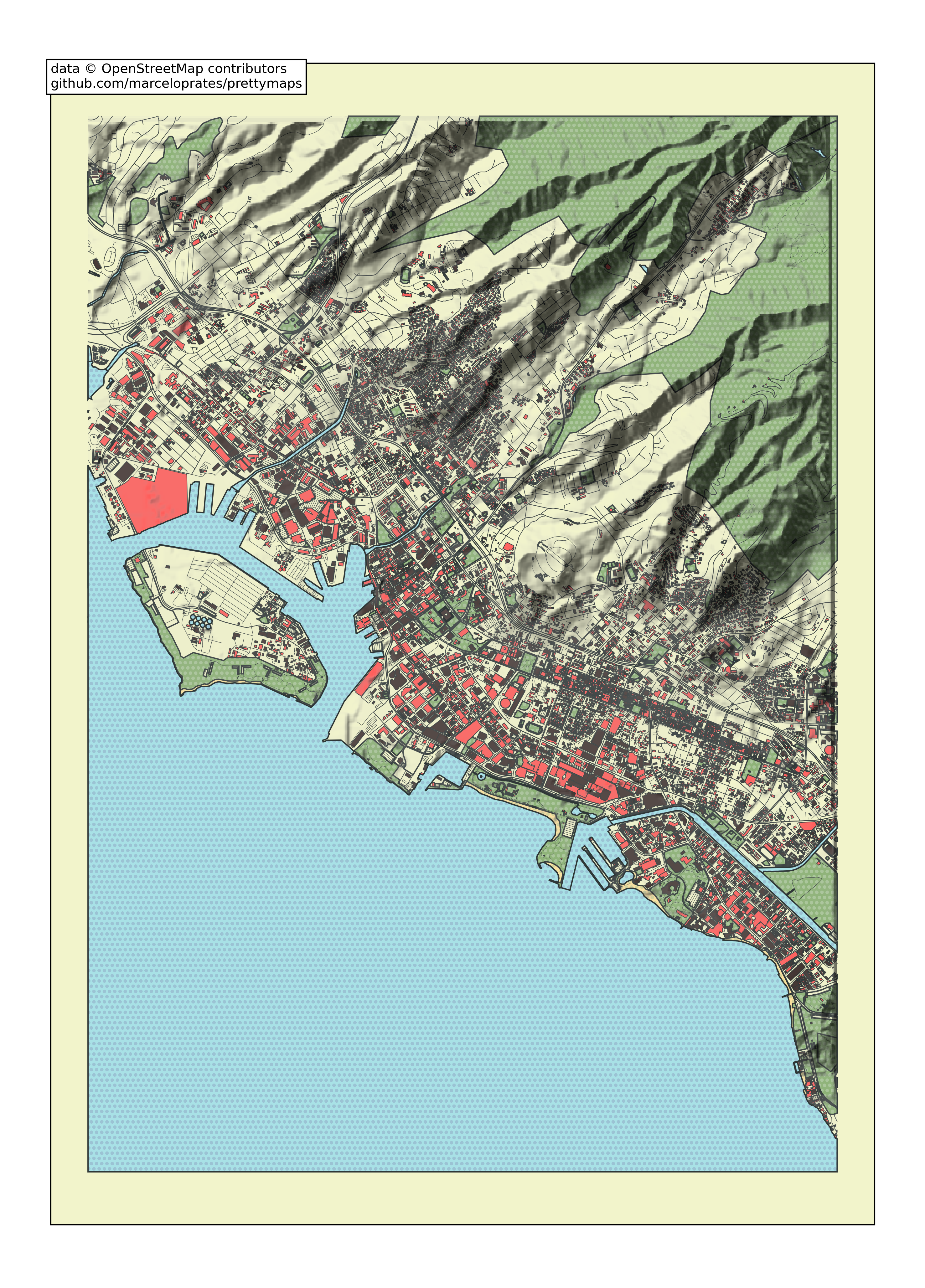 Honolulu hillshade